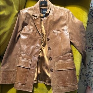 Stylish Brown Leather Jacket